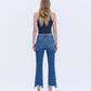 Back product images of Divine - High Rise Distressed Hem Kick Flare Jeans