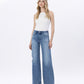 Front product images of Resounding - High Rise Distressed Wide Leg Jeans