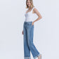 Left 45 degrees product image of Westbury - High Rise Full Length Cuffed Baggy Wide Leg Jeans