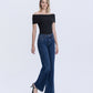 Right 45 degrees product image of Lingering - High Rise Vintage Flare Jeans