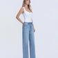 Right 45 degrees product image of Allure - High Rise Distressed Hem Wide Leg Jeans
