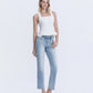 Right 45 degrees product image of Beautiful Goddess - High Rise Pearl & Rhinestone Straight Jeans