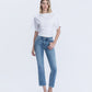 Front product images of Zestful Symphony - Mid Rise Ankle Slim Straight Jeans