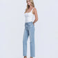 Left 45 degrees product image of  Ethereal - High Rise Ankle Straight Jeans