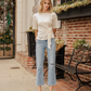 editorial image of Ethereal - High Rise Ankle Straight Jeans