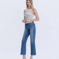 Left 45 degrees product image of Treasure - High Rise Raw Hem Vintage Flare Jeans