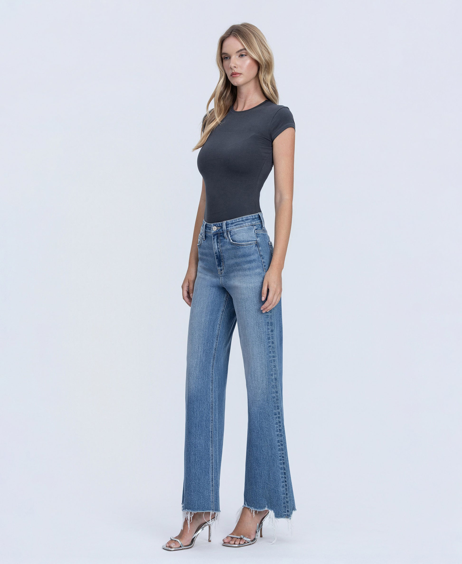 Left 45 degrees product image of Lively - Super High Rise Extreme Vintage Flare Jeans