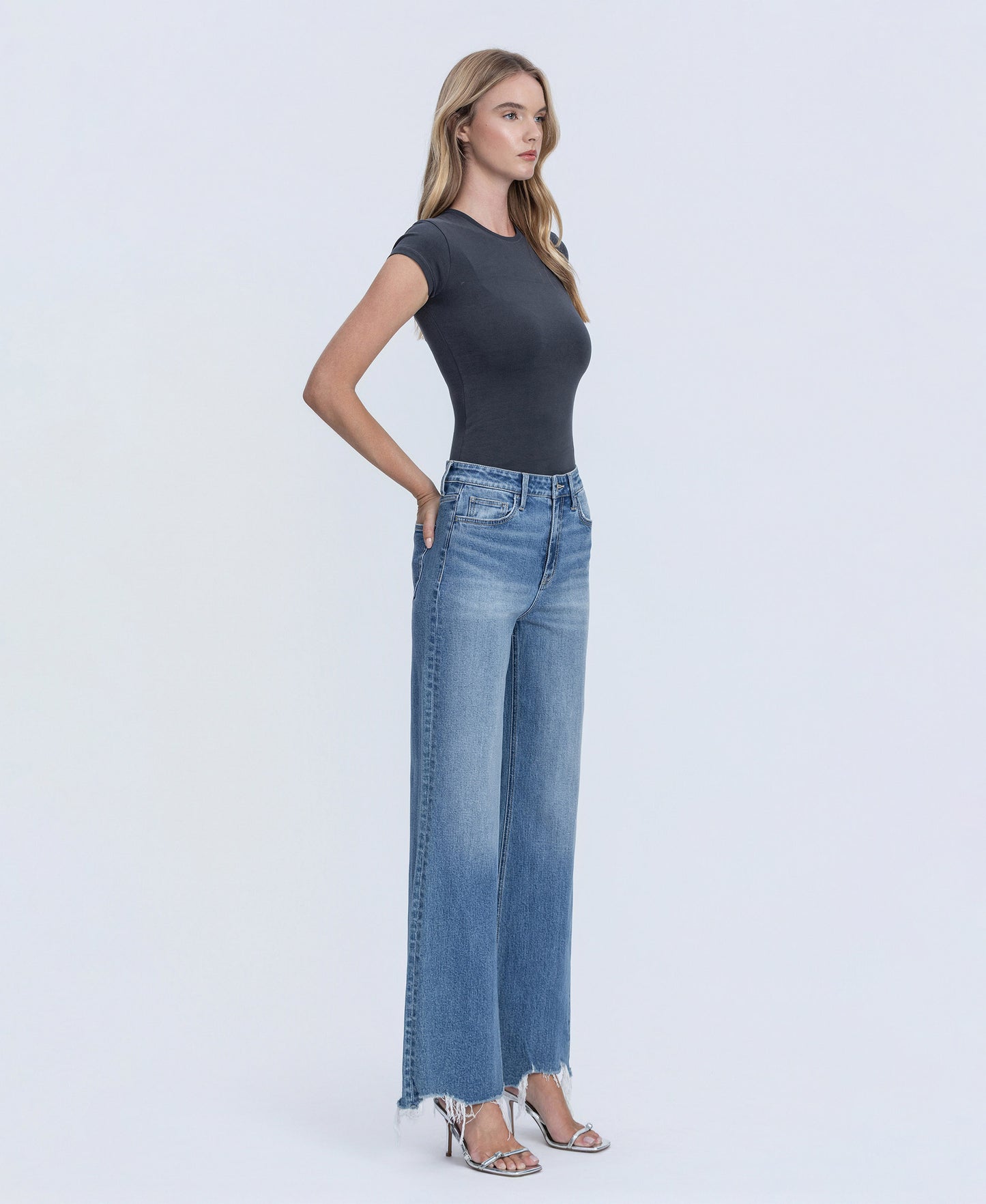 Right 45 degrees product image of Lively - Super High Rise Extreme Vintage Flare Jeans