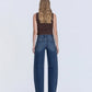 Back product images of Jadeite - High Rise Barrel Jeans