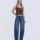 Front product images of Jadeite - High Rise Barrel Jeans