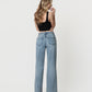 Back product images of Imaginative - High Rise Distressed Tinted Wide Leg Jeans
