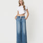 Front product images of Lady Bird - High Rise Waist Tie Twist Wide Leg Jeans