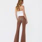 Back product images of Soft Silt - Mid Rise Gold Glitter Coated Flare Jeans