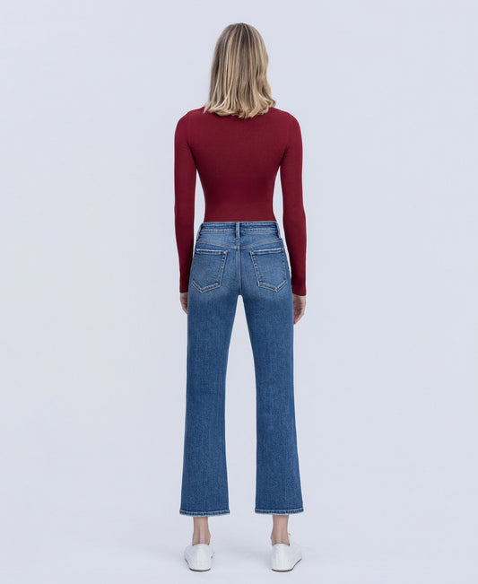 Back product images of Grandmaster - Mid Rise Ankle Straight Jeans