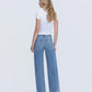 Back product images of Enchanting - High Rise Distressed Wide Leg Jeans