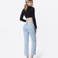 Back product images of Electrostatic - High Rise Distressed Ankle Straight Jeans