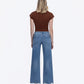 Back product images of Emphasized - High Rise Distressed Hem Ankle Slim Wide Leg Jeans