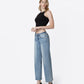 Left 45 degrees product image of Gem - Low Rise Wide Leg Jeans