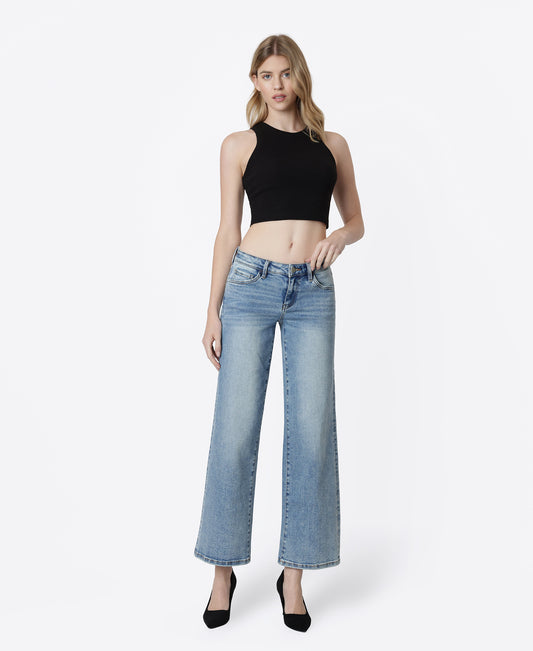 Front product images of Gem - Low Rise Wide Leg Jeans