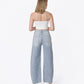 Back product images of Stripe - High Rise Striped Paint Splash Barrel Jeans