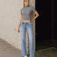 EDITORIAL IMAGE OF Charmed - Low Rise Vintage Flare Jeans