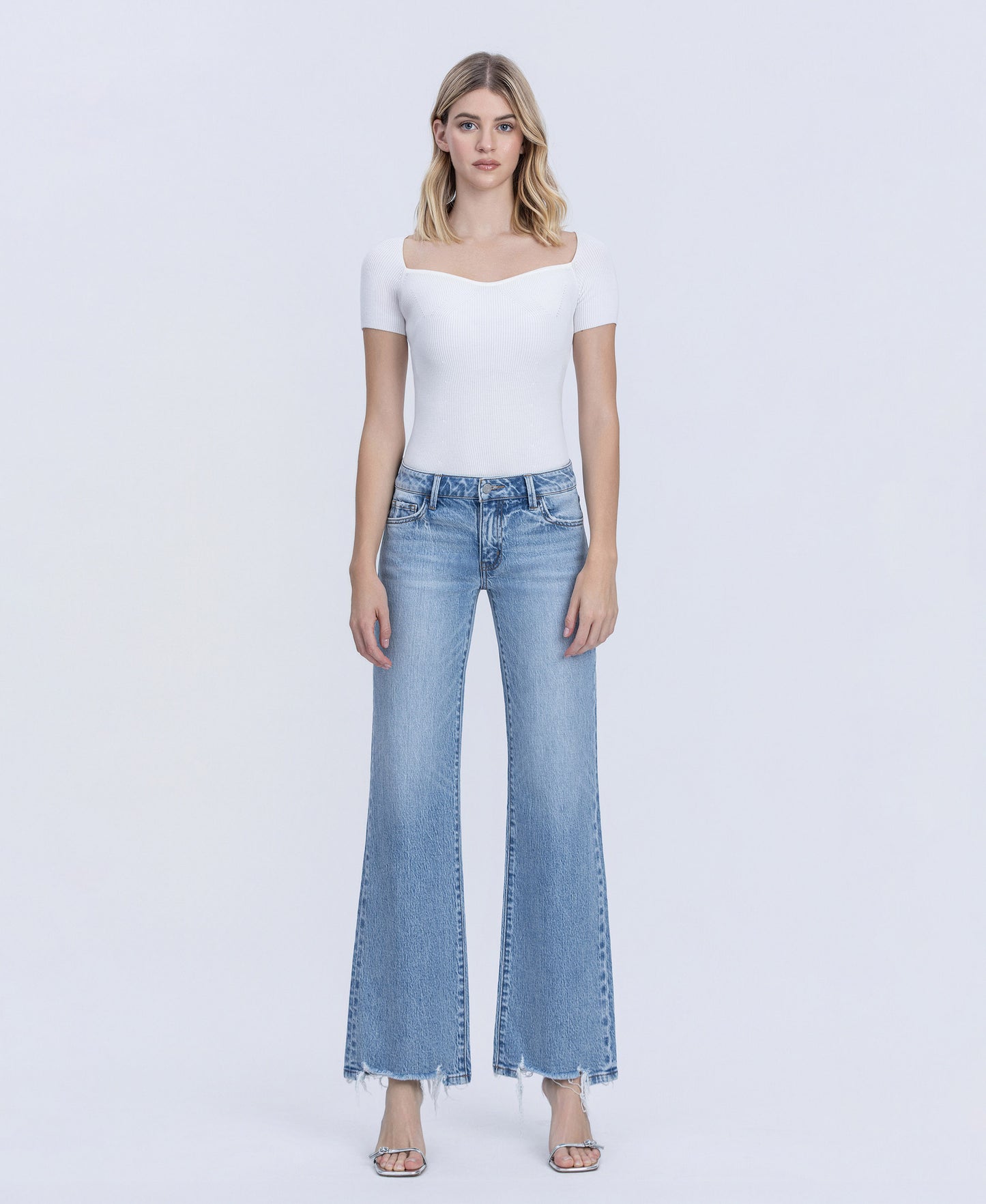 Front product images of Charmed - Low Rise Vintage Flare Jeans