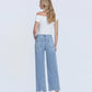 Back product images of God Given - Mid Rise Frayed Ankle Wide Leg Jeans