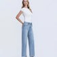 Right 45 degrees product image of God Given - Mid Rise Frayed Ankle Wide Leg Jeans