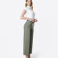 Right 45 degrees product image of Sea Spray - High Rise Drawstring Crop Wide Leg Jeans