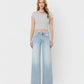 Front product images of Great Rapids - High Rise Side Panel Wide Leg Jeans