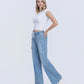 Left 45 degrees product image of Humor - High Rise Elastic Drawstring WB Wide Leg Jeans