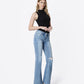 Right 45 degrees product image of Idolize - Low Rise Distressed Easy Flare Jeans