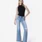 Front product images of Idolize - Low Rise Distressed Easy Flare Jeans