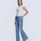 Left 45 degrees product image of Idolize - Low Rise Distressed Easy Flare Jeans