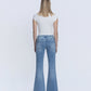Back product images of Idolize - Low Rise Distressed Easy Flare Jeans