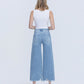 Back product images of Idyllic - High Rise Side Panel Crop Wide Leg Jeans