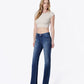 Left 45 degrees product image of Medium Dark - Mid Rise Full Length Straight Jeans