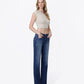 Right 45 degrees product image of Medium Dark - Mid Rise Full Length Straight Jeans