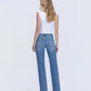 Back product images of Innovative - Mid Rise Full Length Straight Jeans