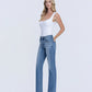 Left 45 degrees product image of Innovative - Mid Rise Full Length Straight Jeans