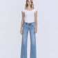Front product images of Joyous - Low Rise Distressed Slim Wide Leg Jeans