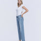 Left 45 degrees product image of Joyous - Low Rise Distressed Slim Wide Leg Jeans