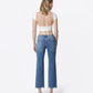 Back product images of Joysome - Mid Rise Distressed Hem Crop Straight Jeans