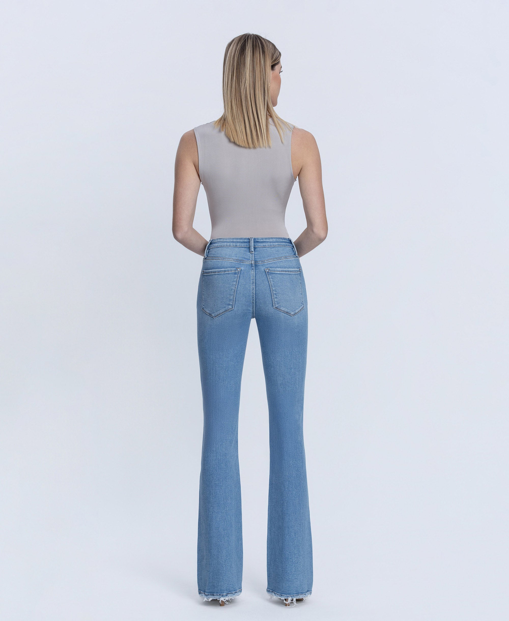 VERVET Jovial High Rise Full Length Bootcut Jeans