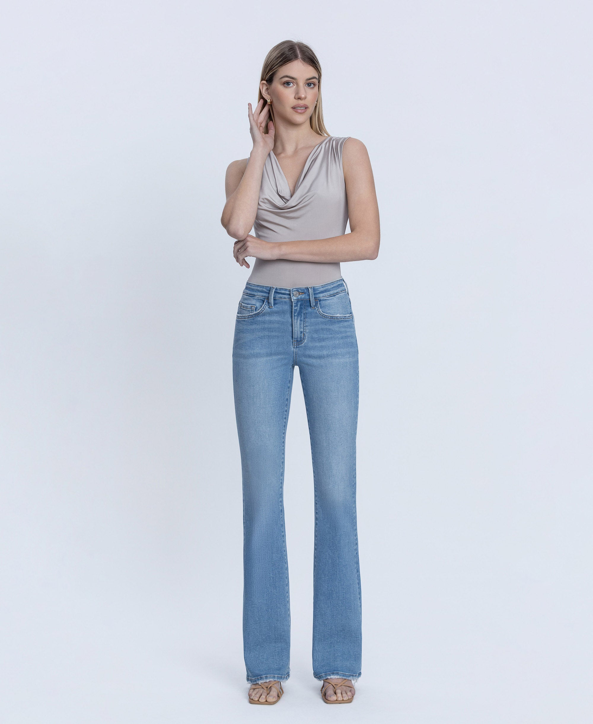 VERVET Jovial High Rise Full Length Bootcut Jeans