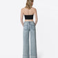Back product images of Handier - High Rise Full Length Cuffed Wide Leg Tinted Jeans