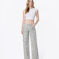 Front product images of Leopard - Low Rise Full Length Wide Leg Jeans