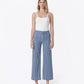 Front product images of Stripe - High Rise Patch Pocket Striped Crop Wide Leg Jeans