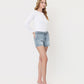 Right 45 degrees product image of Satiate - High Rise Waist Tie Denim Shorts