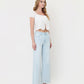 Right 45 degrees product image of Gainfully - High Rise Clean Cut Raw Hem Wide Flare Jeans
